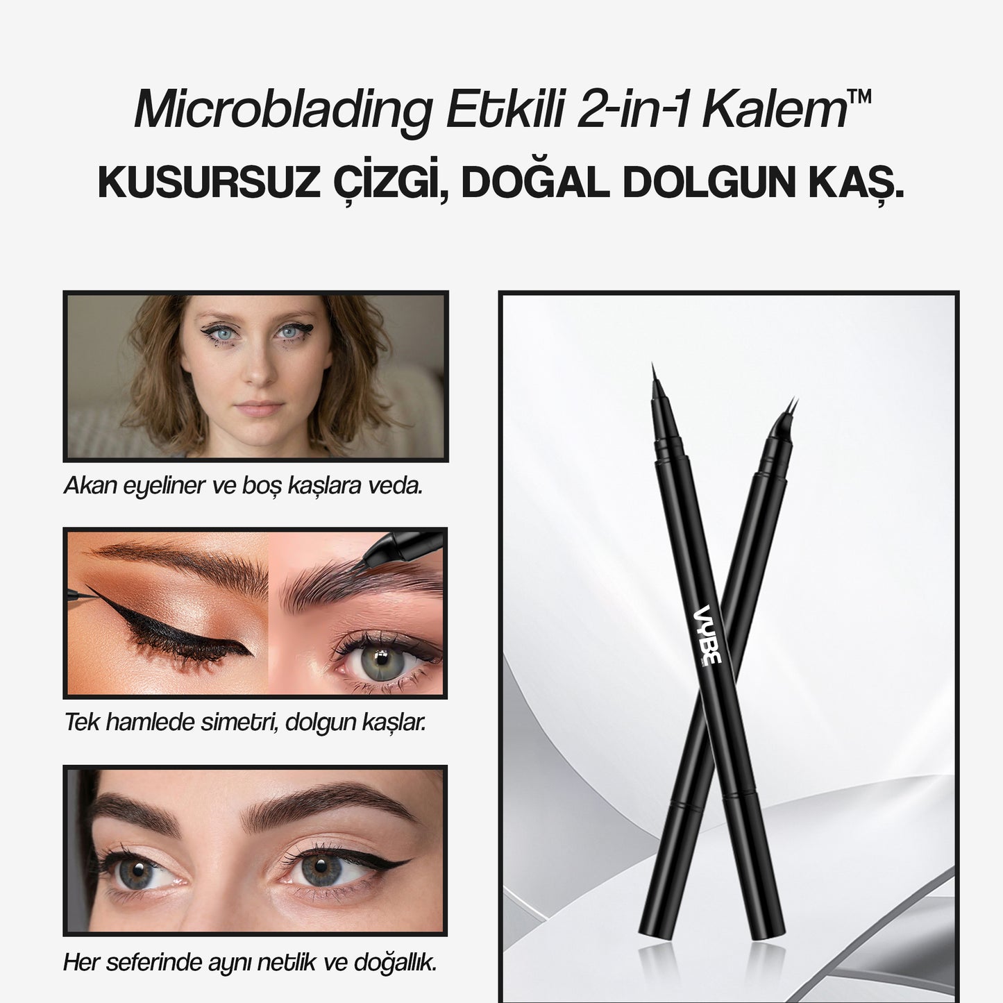 VYBE Microblading Etkili Eyeliner & Kaş Kalemi