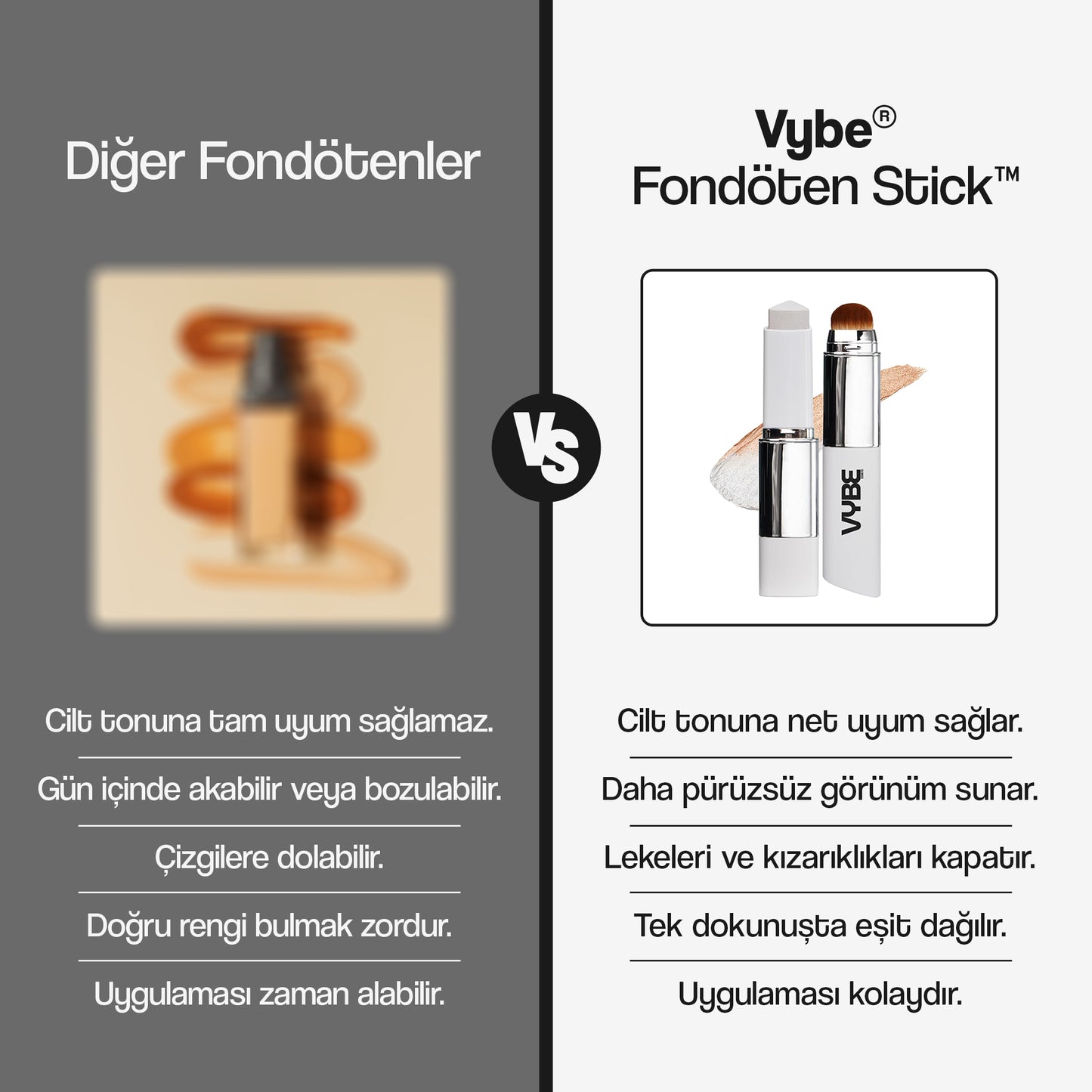 VYBE Renk Uyum Teknolojili Fondöten Stick