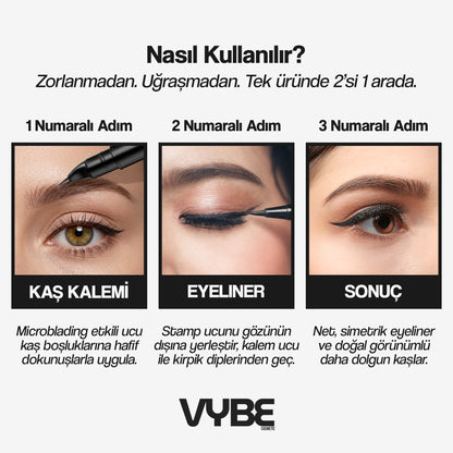 VYBE Microblading Etkili Eyeliner & Kaş Kalemi